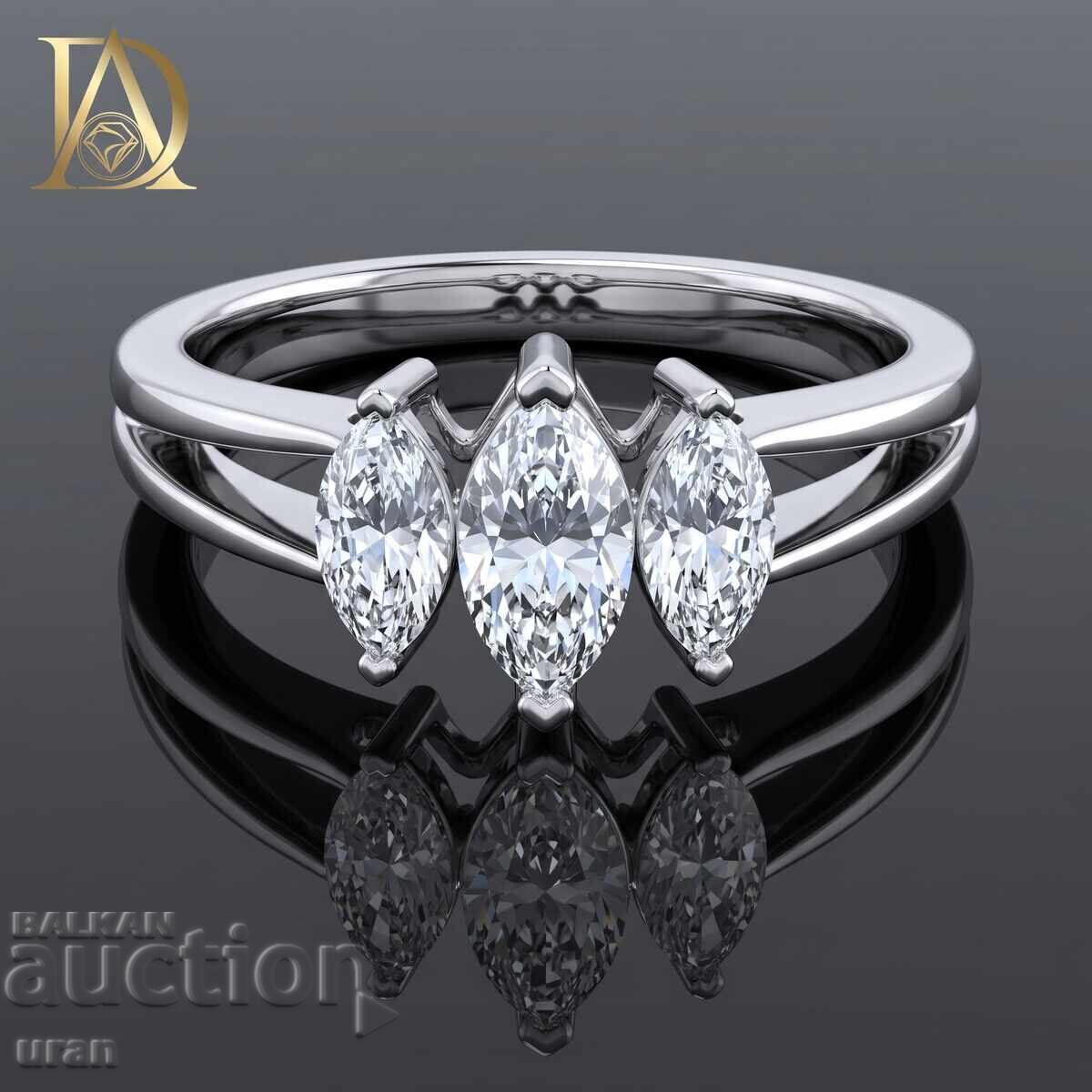 Inel de aur nou cu diamante naturale de 0,81 ct Inel de aur nou cu diamante naturale de 0,81 ct