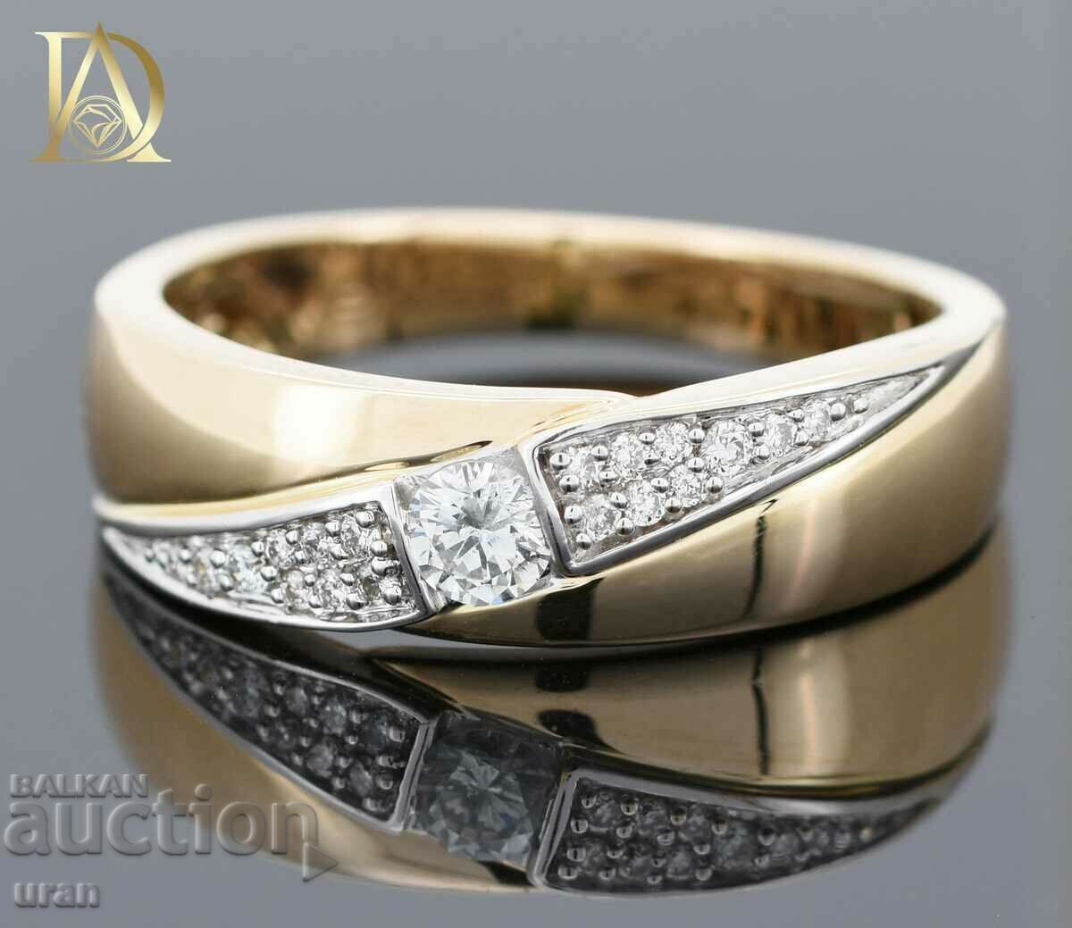 New Gold Ring with 0.25ct Natural Diamonds with price € 800.00 | 1564.66 BGN