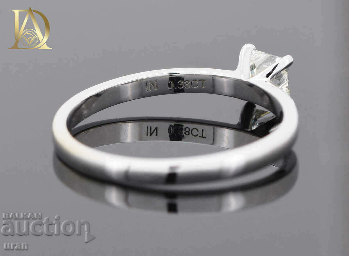 Auction New Gold Ring with 0.38ct Natural Diamond Auction New Gold Ring with 0.38ct Natural Diamond