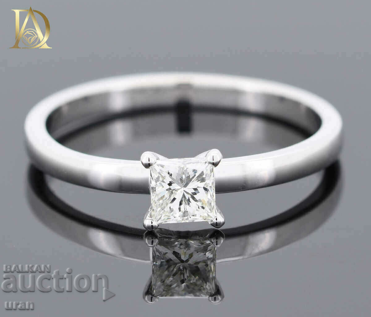 New Gold Ring with 0.38ct Natural Diamond