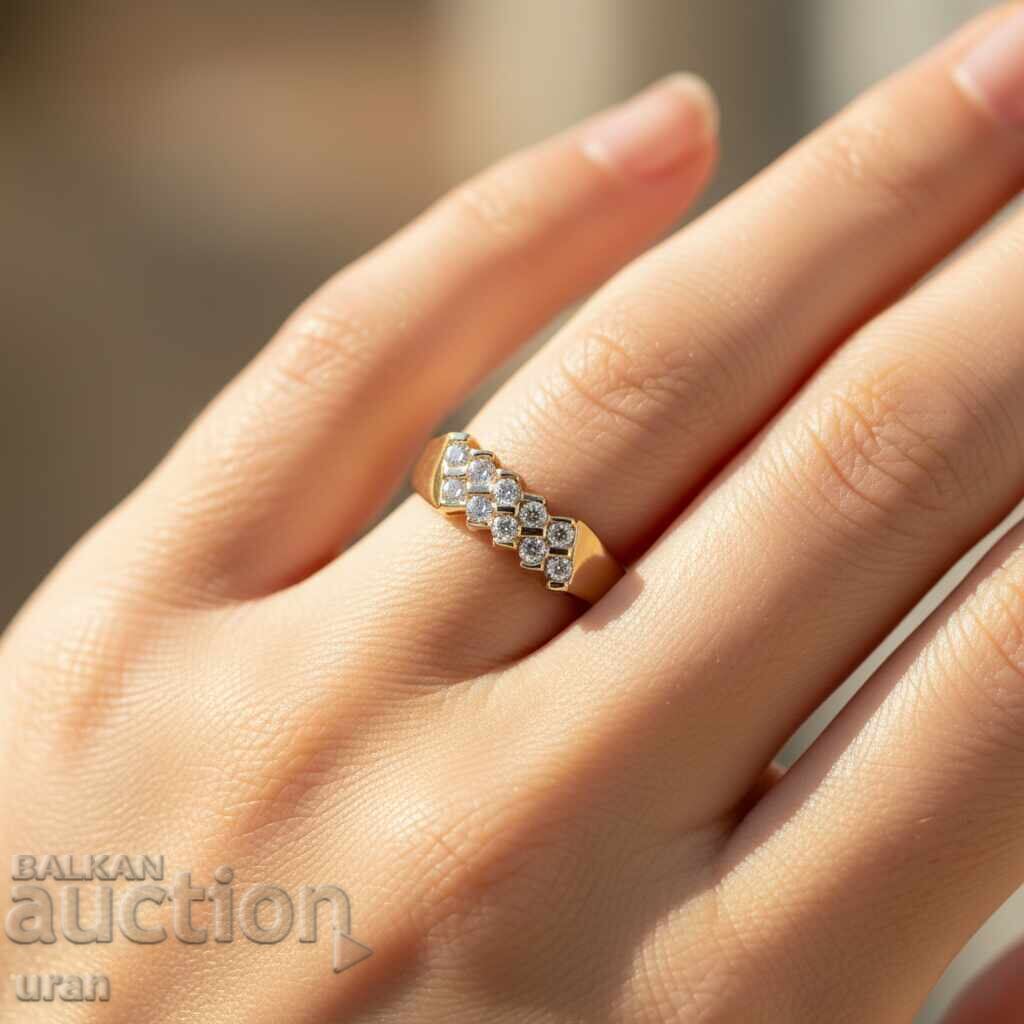 Inel de aur nou cu diamante naturale de 0,50 ct cu preț € 800.00 | 1564.66 BGN