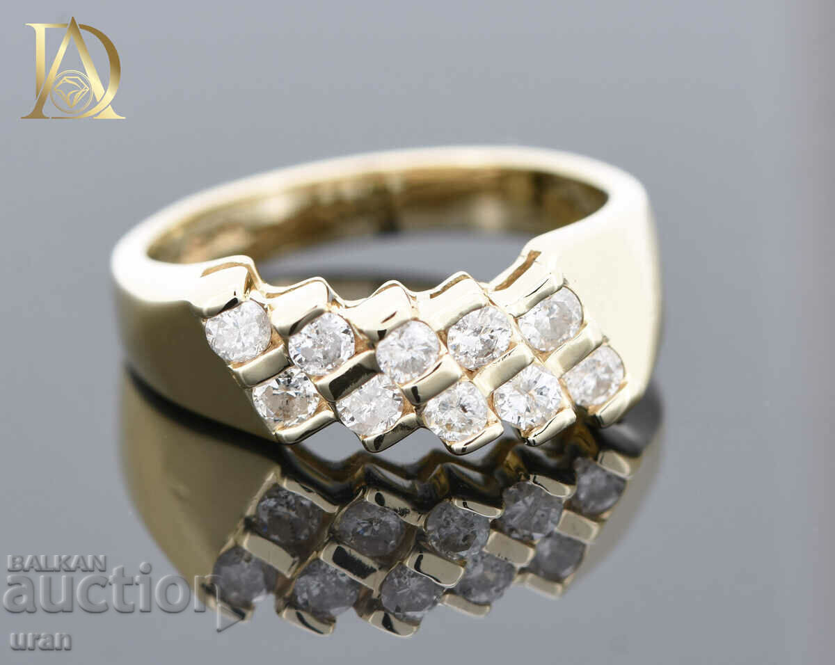 New Gold Ring with 0.50ct Natural Diamonds New Gold Ring with 0.50ct Natural Diamonds