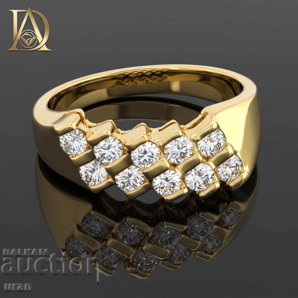 Inel de aur nou cu diamante naturale de 0,50 ct Inel de aur nou cu diamante naturale de 0,50 ct