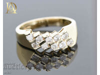 New Gold Ring with 0.50ct Natural Diamonds