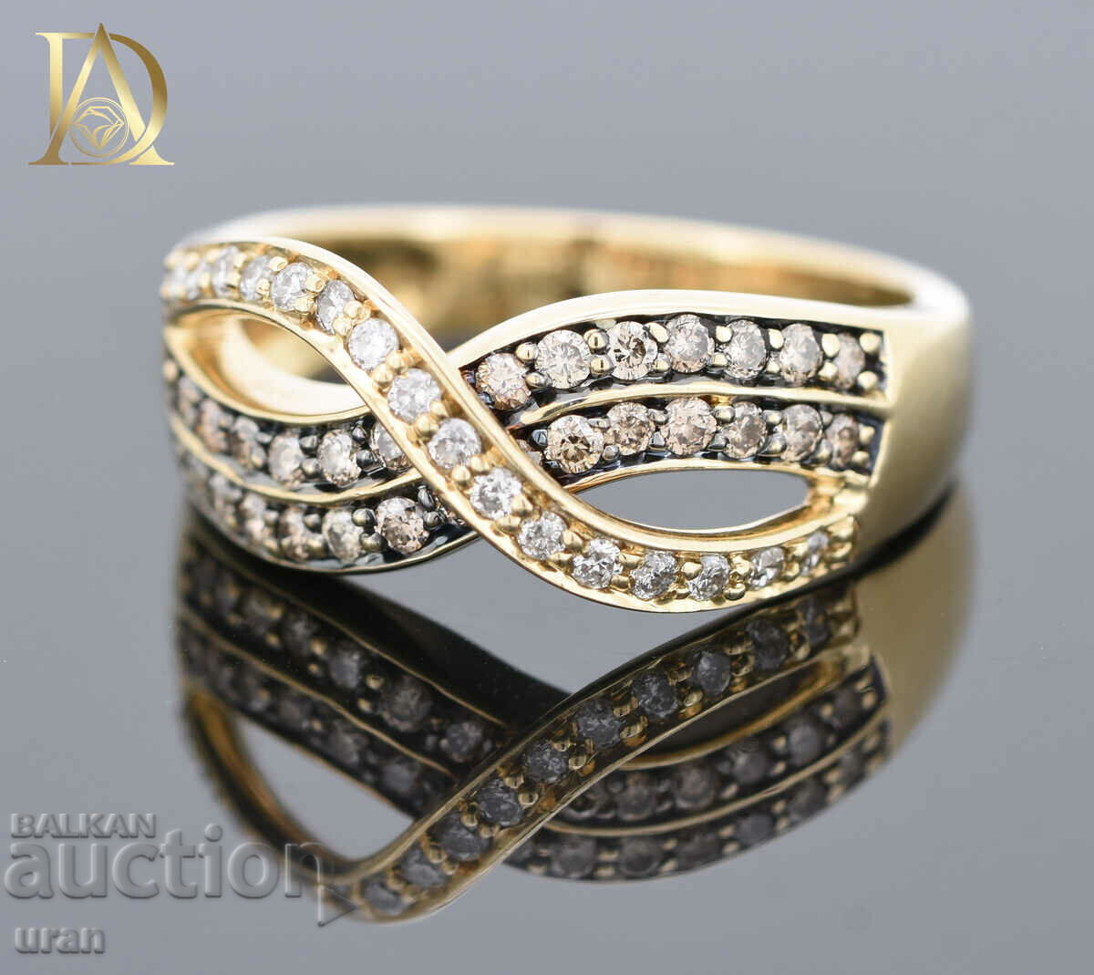 New Gold Ring with 0.62ct Natural Diamonds with price 950.00 BGN | € 485.73 New Gold Ring with 0.62ct Natural Diamonds with price 950.00 BGN | € 485.73