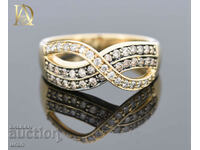 Νέο χρυσό δαχτυλίδι με φυσικά διαμάντια 0,62 καρατίων