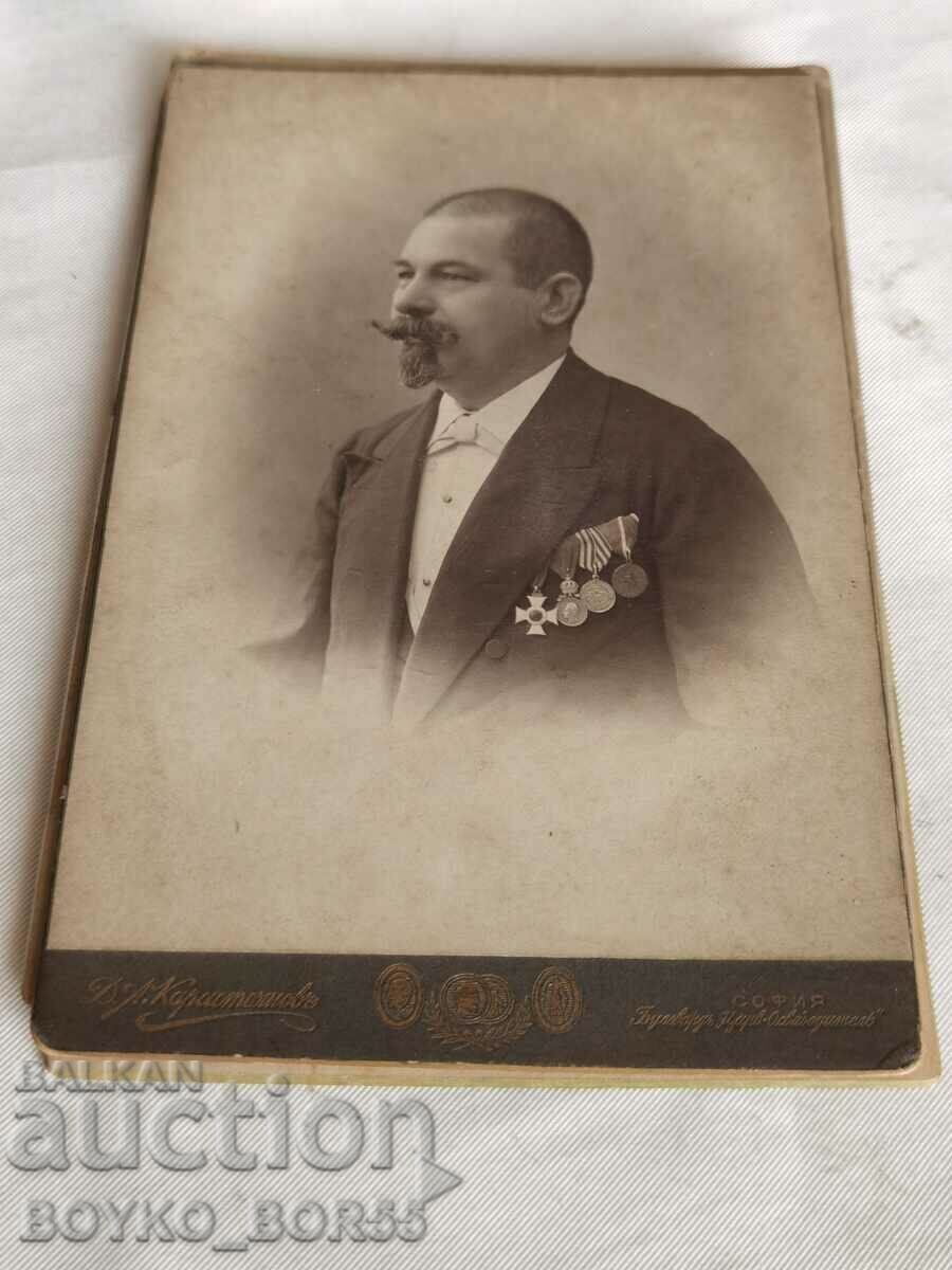 Δημοπρασία Μεγάλο Παλιό Χαρτοκιβώτιο Karastoyanov Σοφία 1907 10,5/16,5