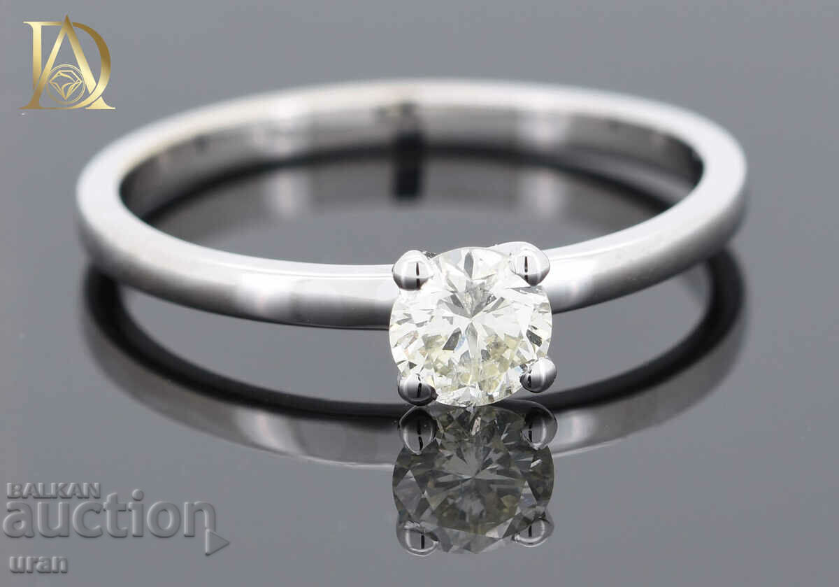 Auction New Gold Ring with 0.41ct Natural Diamond Auction New Gold Ring with 0.41ct Natural Diamond