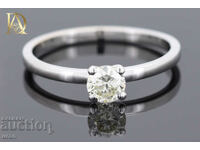 New Gold Ring with 0.41ct Natural Diamond