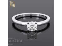 Inel de aur nou cu diamant natural de 0,41 ct
