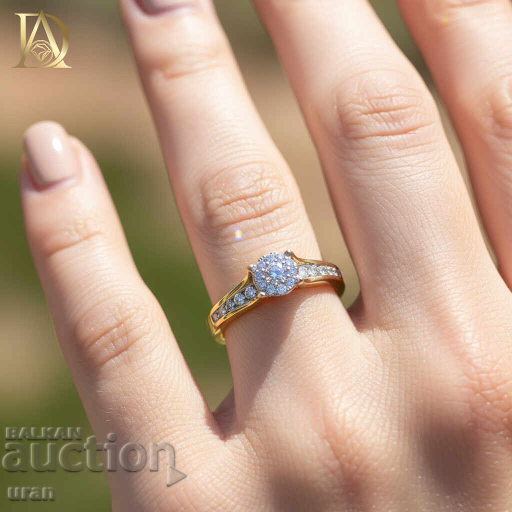 Inel de aur nou cu diamante naturale de 0,67 ct cu preț € 2000.00 | 3911.66 BGN