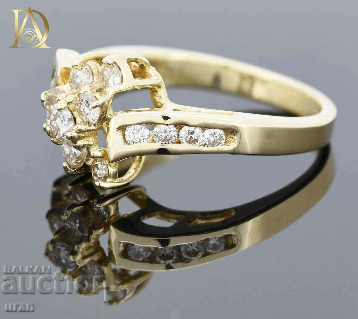 Auction New Gold Ring with 0.85ct Natural Diamonds Auction New Gold Ring with 0.85ct Natural Diamonds