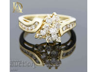 New Gold Ring with 0.85ct Natural Diamonds