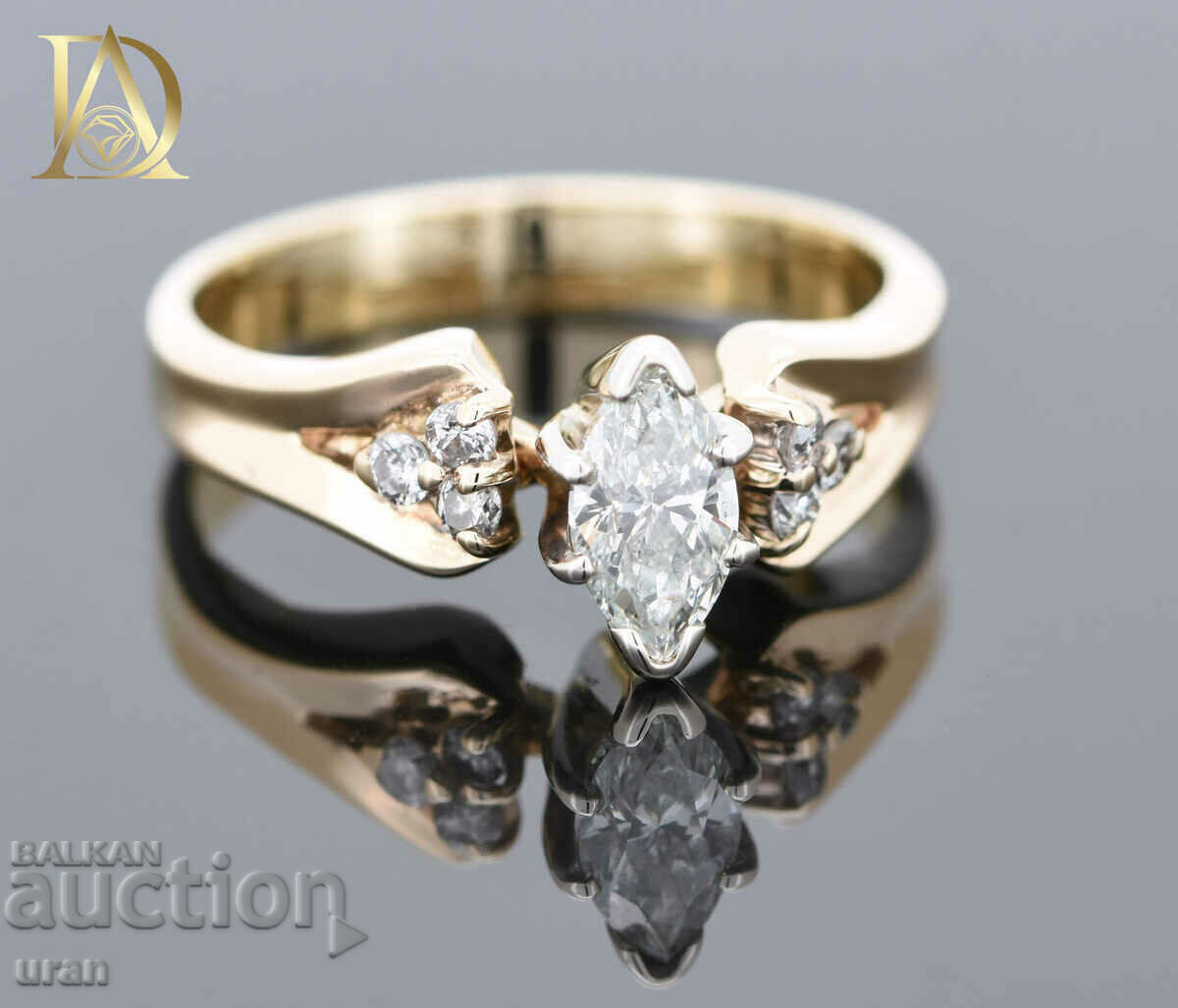 New Gold Ring with 0.63ct Natural Diamonds - 5 New Gold Ring with 0.63ct Natural Diamonds - 5