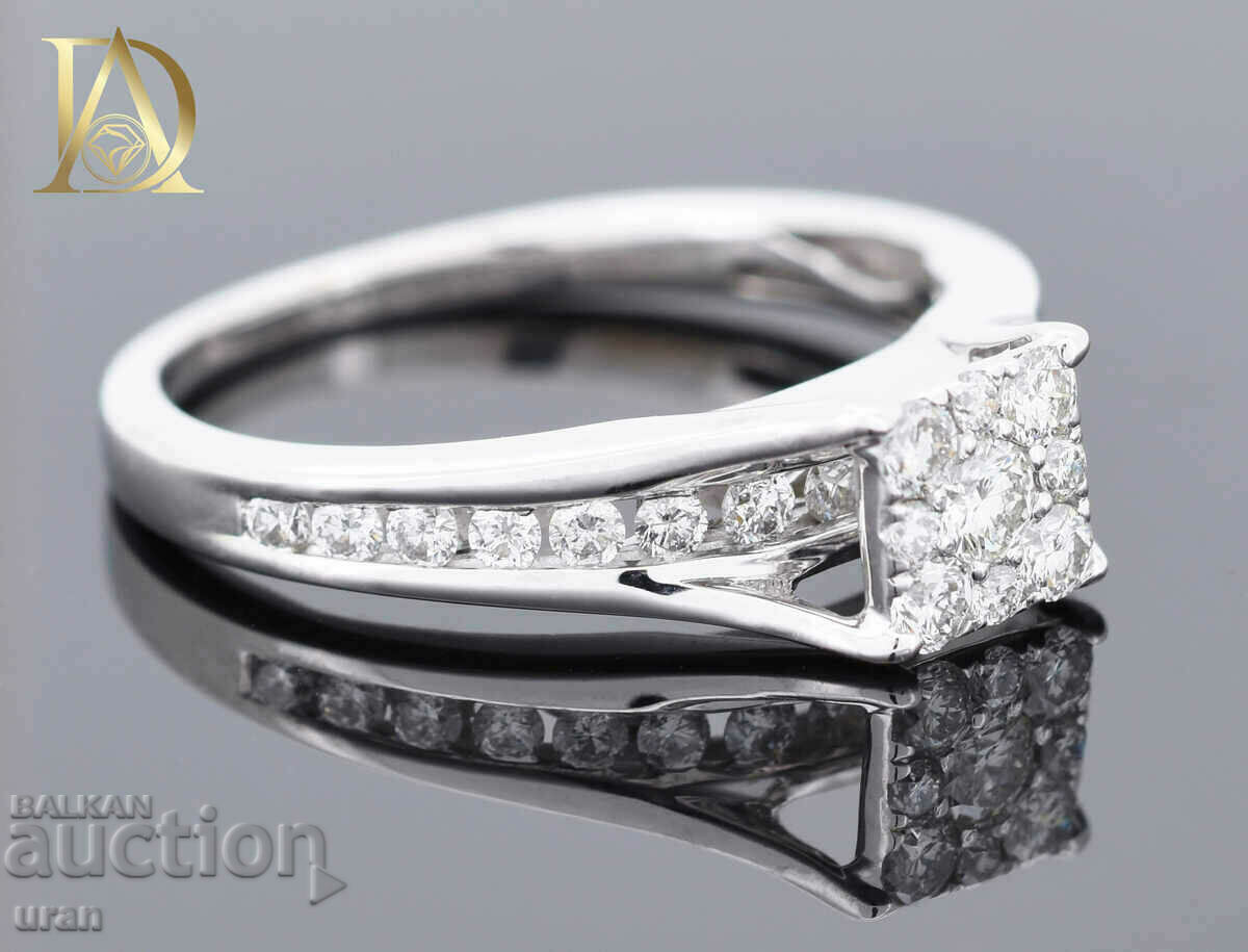 Delivery of New Gold Ring with 0.55ct Natural Diamonds