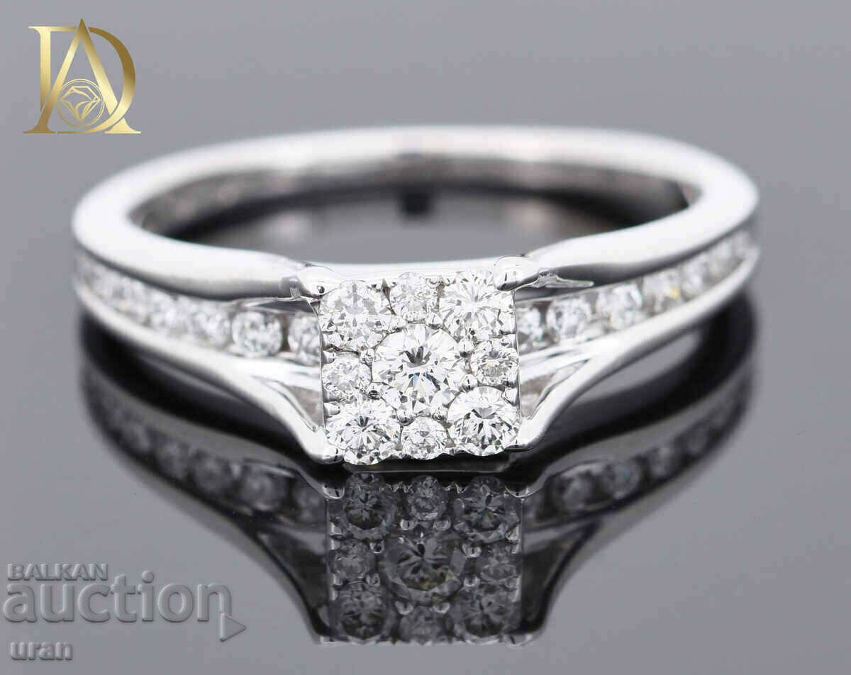 New Gold Ring with 0.55ct Natural Diamonds