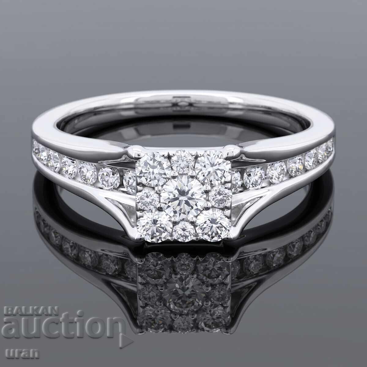 Inel de aur nou cu diamante naturale de 0,55 ct Inel de aur nou cu diamante naturale de 0,55 ct