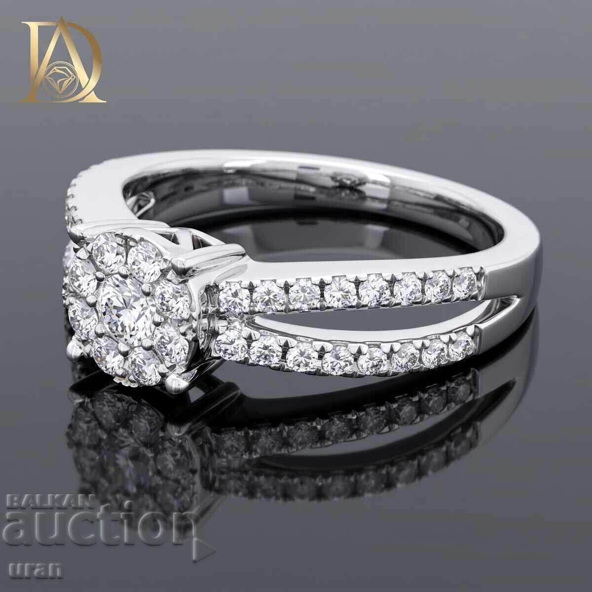 Inel de aur nou cu diamante naturale de 0,60 ct cu preț € 1500.00 | 2933.76 BGN