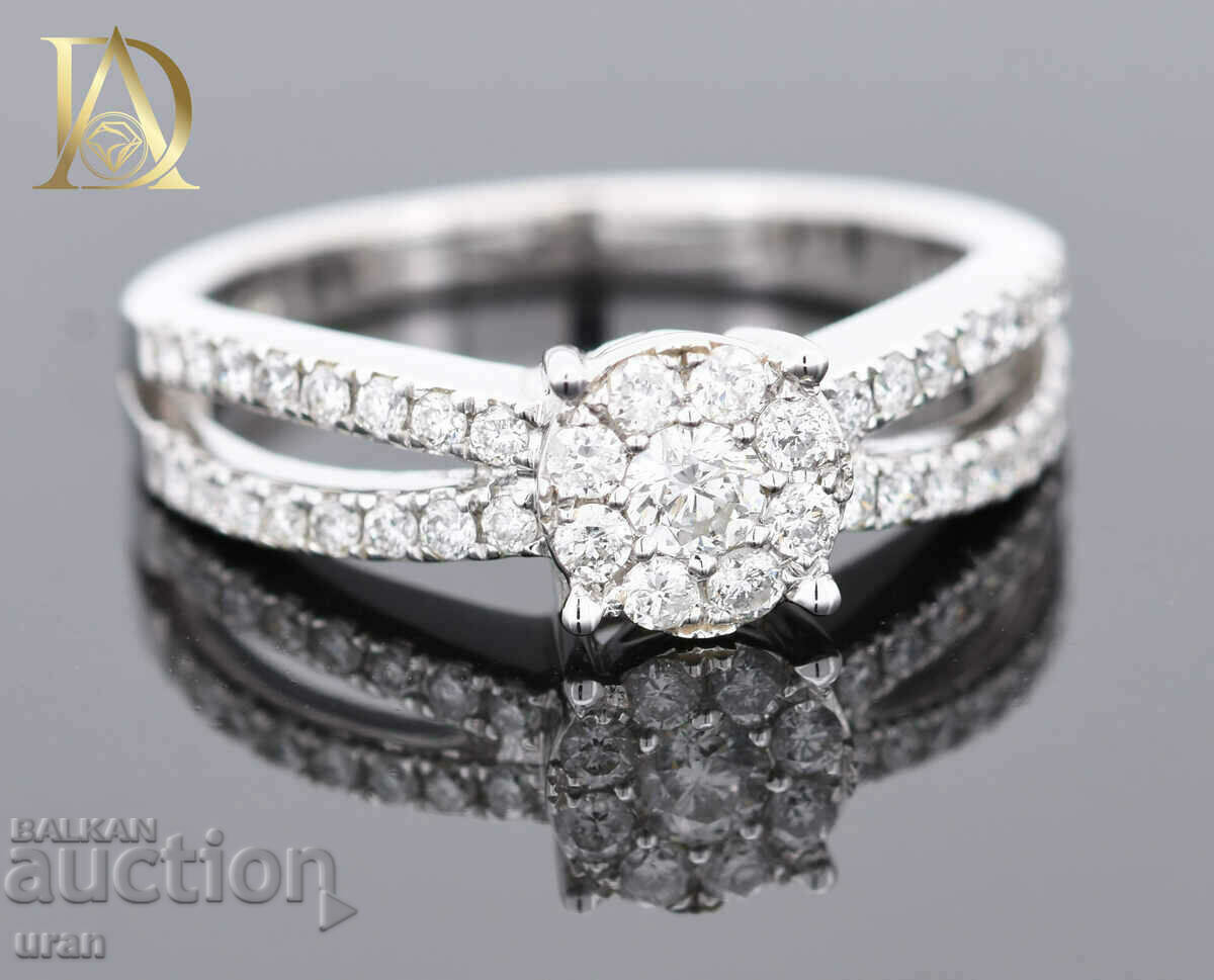 New Gold Ring with 0.60ct Natural Diamonds - 5 New Gold Ring with 0.60ct Natural Diamonds - 5