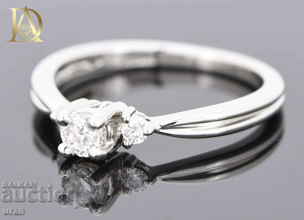 Auction New Gold Ring with 0.29ct Natural Diamonds Auction New Gold Ring with 0.29ct Natural Diamonds