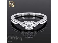 Inel de aur nou cu diamante naturale de 0,29 ct