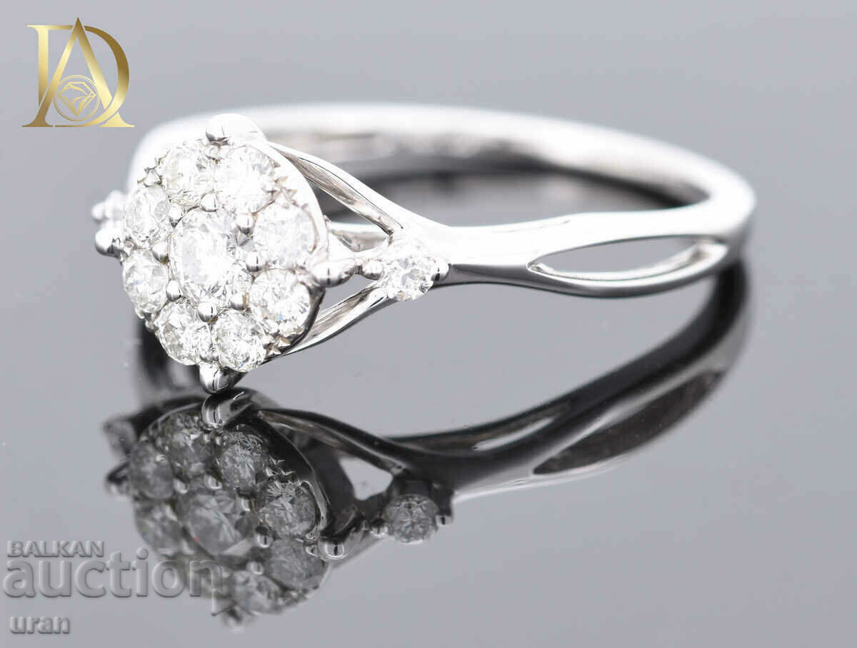 Доставка на Нов Златен Пръстен с 0.54кт Естествени Брилянти Доставка на Нов Златен Пръстен с 0.54кт Естествени Брилянти