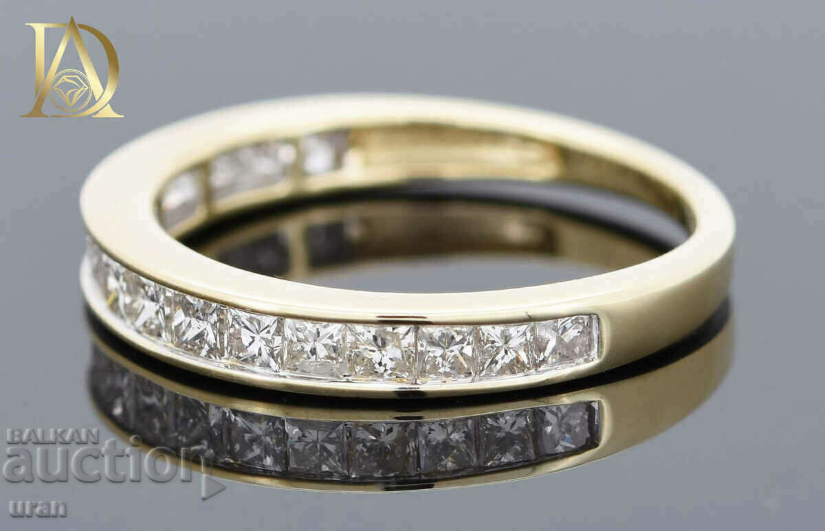 Auction New Gold Ring with 1.00ct Natural Diamonds Auction New Gold Ring with 1.00ct Natural Diamonds