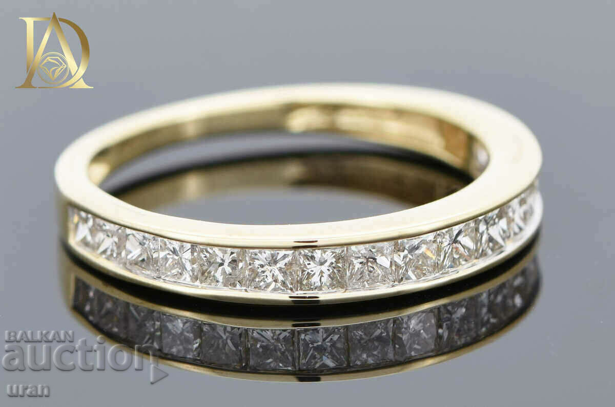 New Gold Ring with 1.00ct Natural Diamonds - 5 New Gold Ring with 1.00ct Natural Diamonds - 5