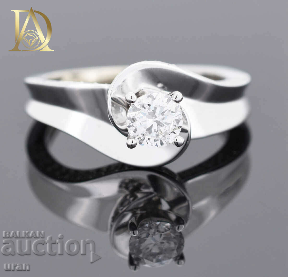 New Gold Ring with 0.99ct Natural Diamonds - 5 New Gold Ring with 0.99ct Natural Diamonds - 5
