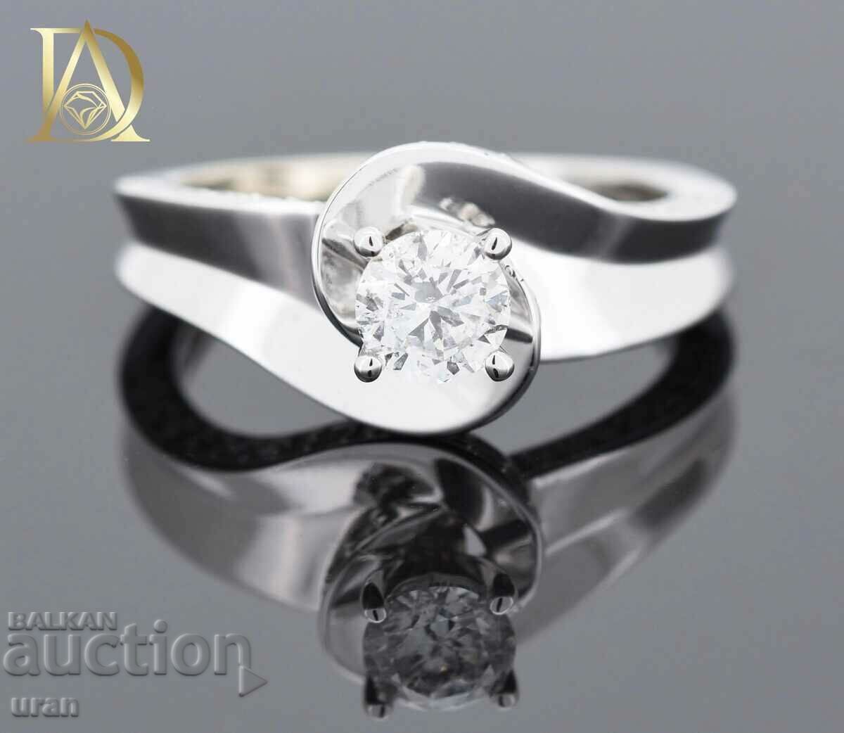 New Gold Ring with 0.99ct Natural Diamonds