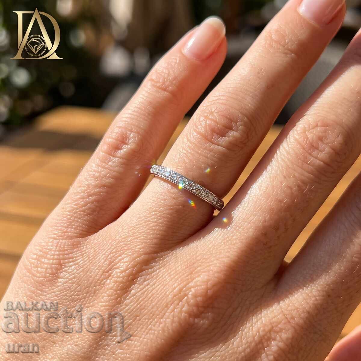 Inel de aur nou cu diamante naturale de 0,40 ct cu preț € 700.00 | 1369.09 BGN