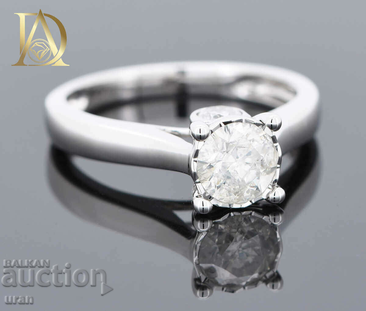 New Gold Ring with 1.11ct Natural Diamonds - 5 New Gold Ring with 1.11ct Natural Diamonds - 5