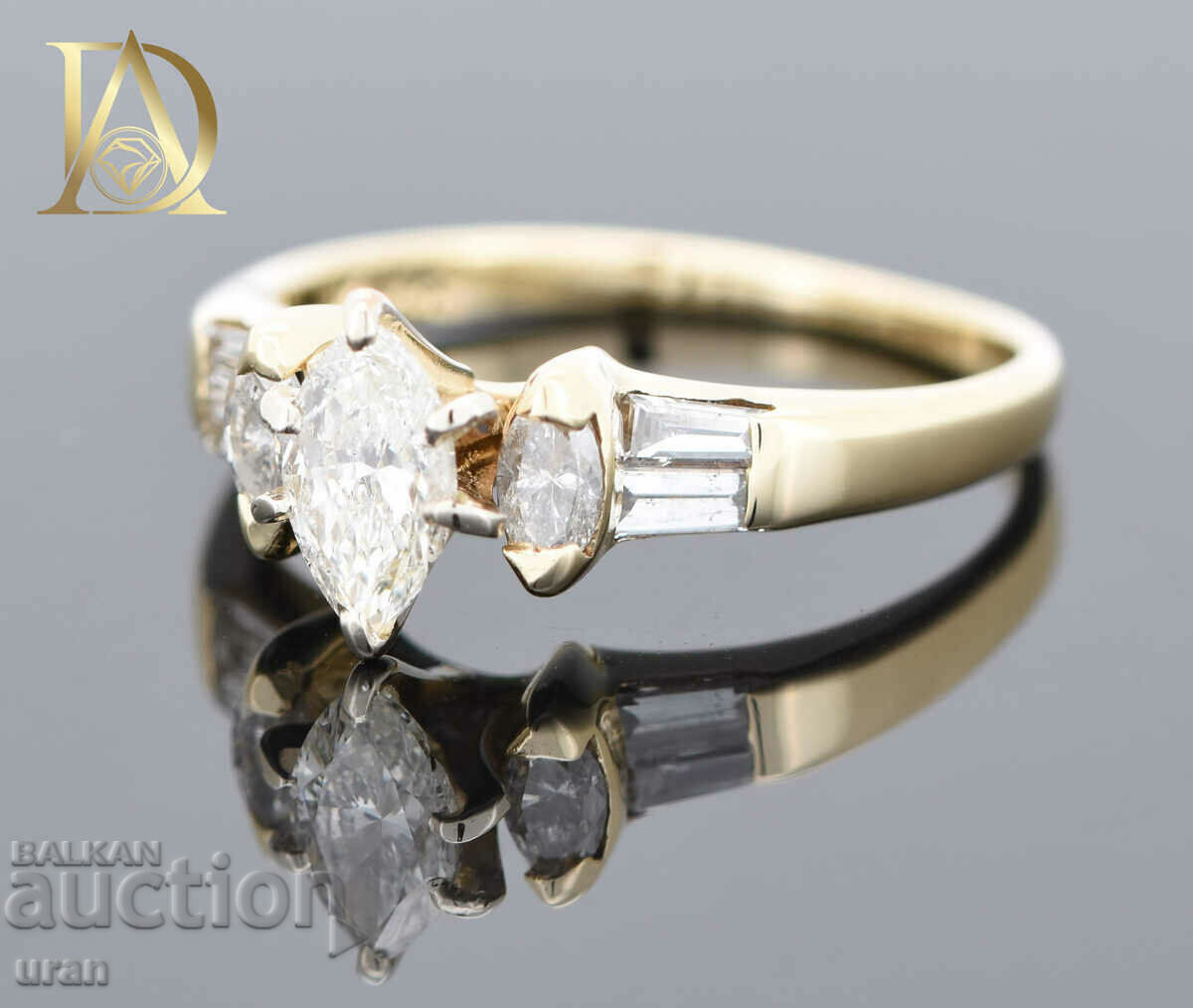 New Gold Ring with 1.00ct Natural Diamonds with price 1800.00 BGN | € 920.33 New Gold Ring with 1.00ct Natural Diamonds with price 1800.00 BGN | € 920.33