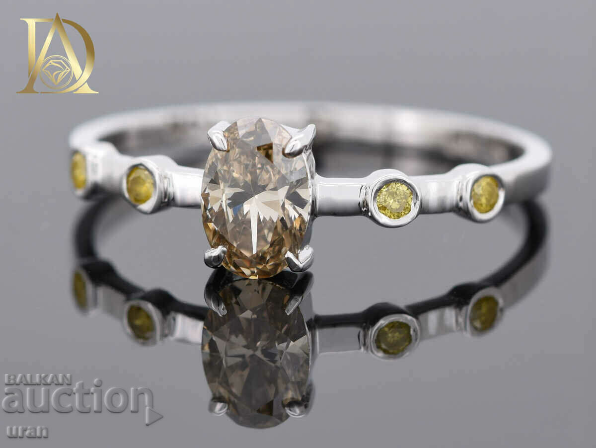 Inel de aur nou cu diamante naturale de 0,56 ct cu preț € 1200.00 | 2347.00 BGN