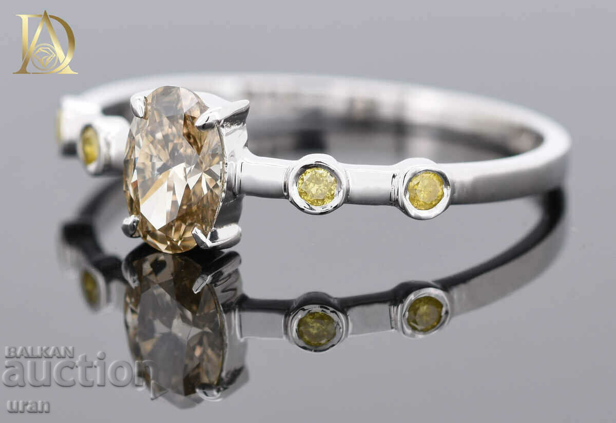 Auction New Gold Ring with 0.56ct Natural Diamonds Auction New Gold Ring with 0.56ct Natural Diamonds