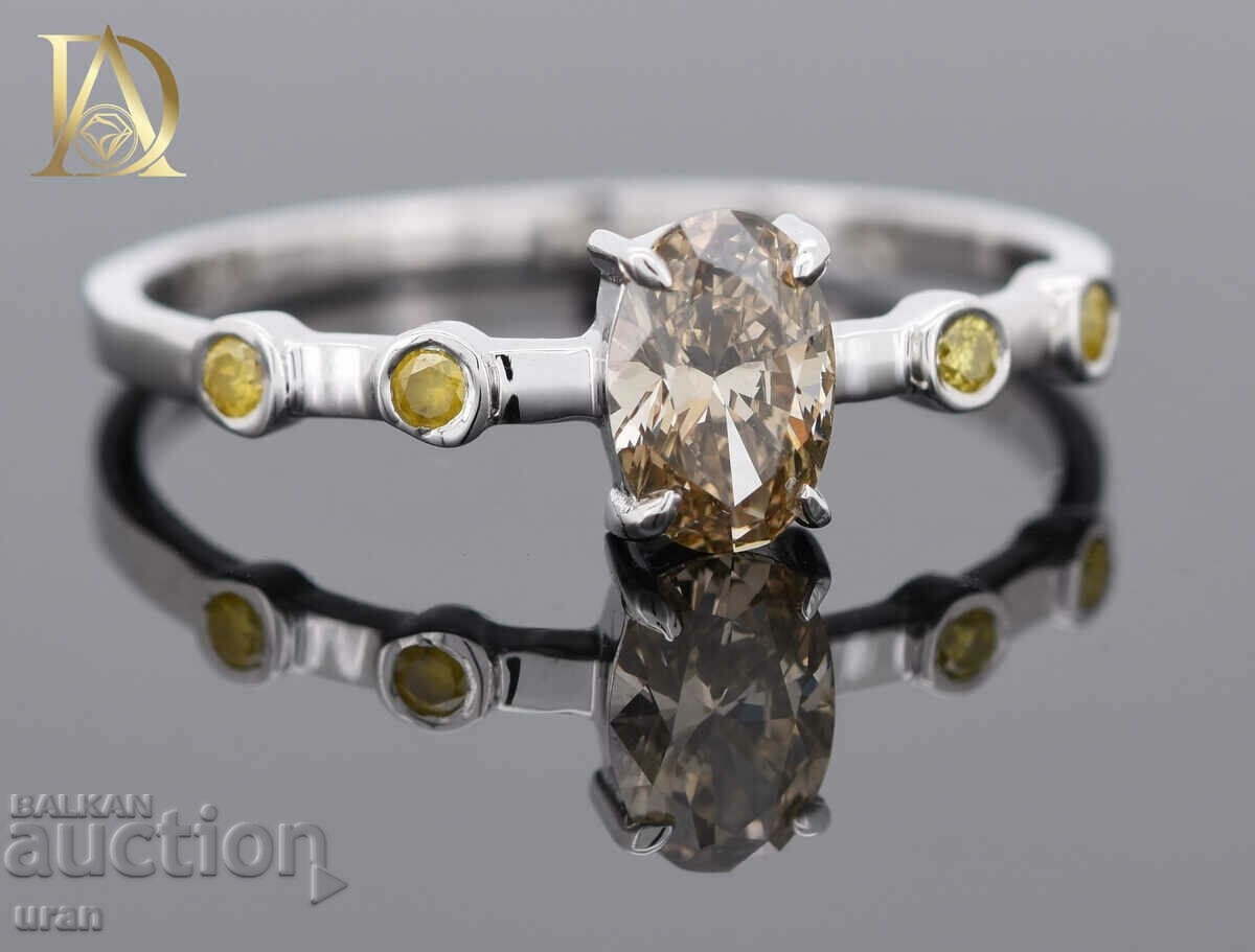 New Gold Ring with 0.56ct Natural Diamonds - 5 New Gold Ring with 0.56ct Natural Diamonds - 5