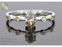 Νέο χρυσό δαχτυλίδι με φυσικά διαμάντια 0,56 καρατίων