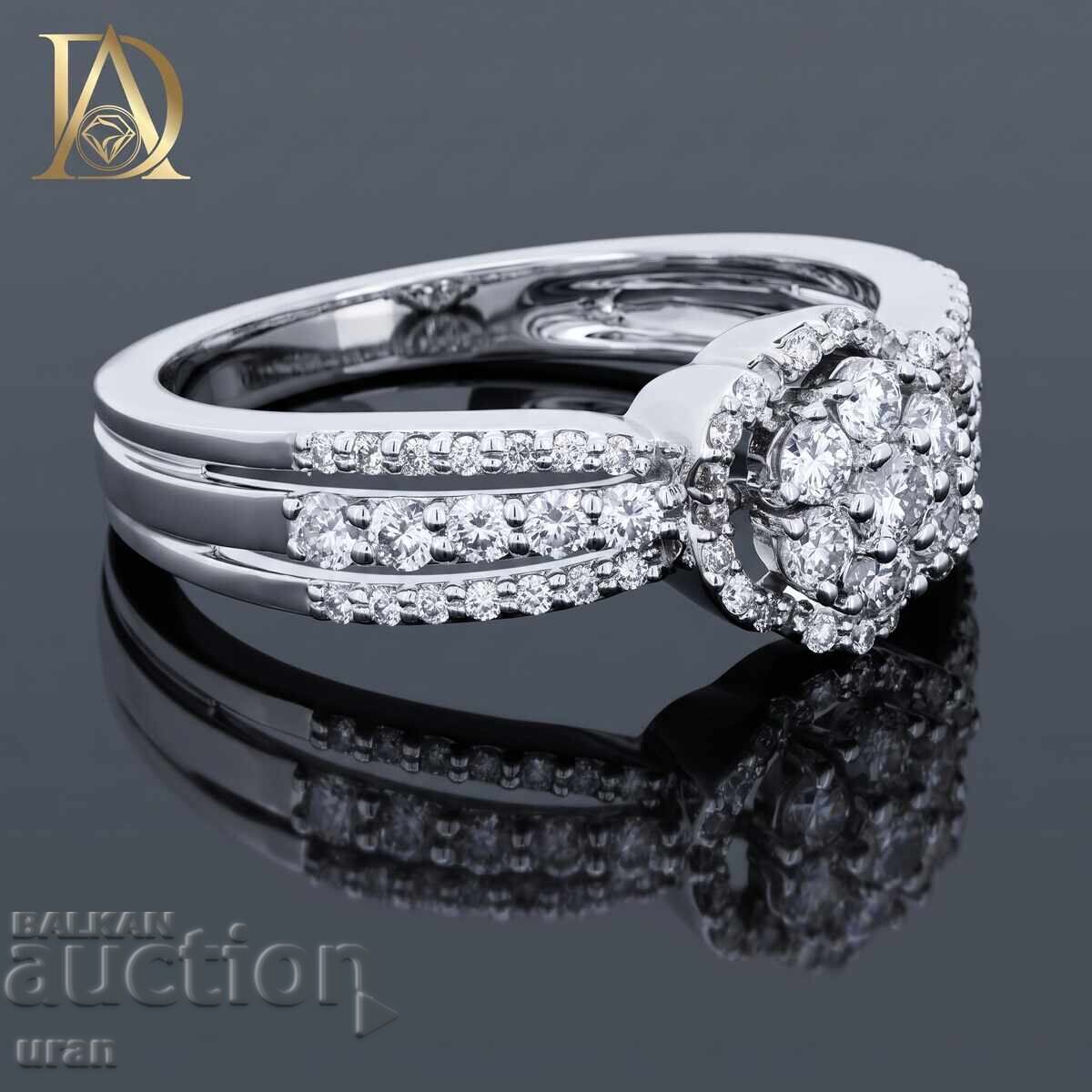 Inel de aur nou cu diamante naturale de 0,65 ct cu preț € 1200.00 | 2347.00 BGN