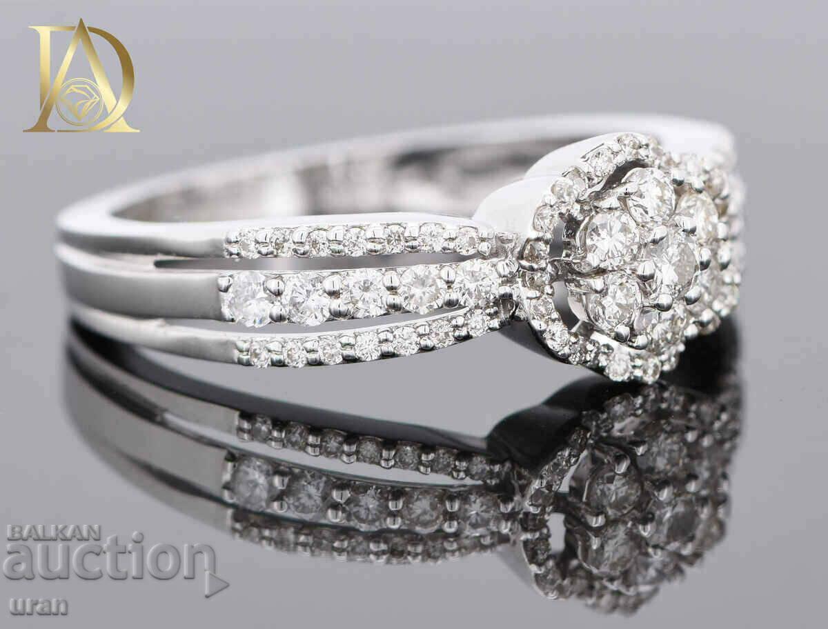 Delivery of New Gold Ring with 0.65ct Natural Diamonds Delivery of New Gold Ring with 0.65ct Natural Diamonds