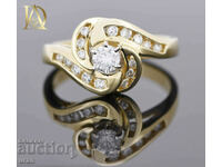 New Gold Ring with 0.50ct Natural Diamonds