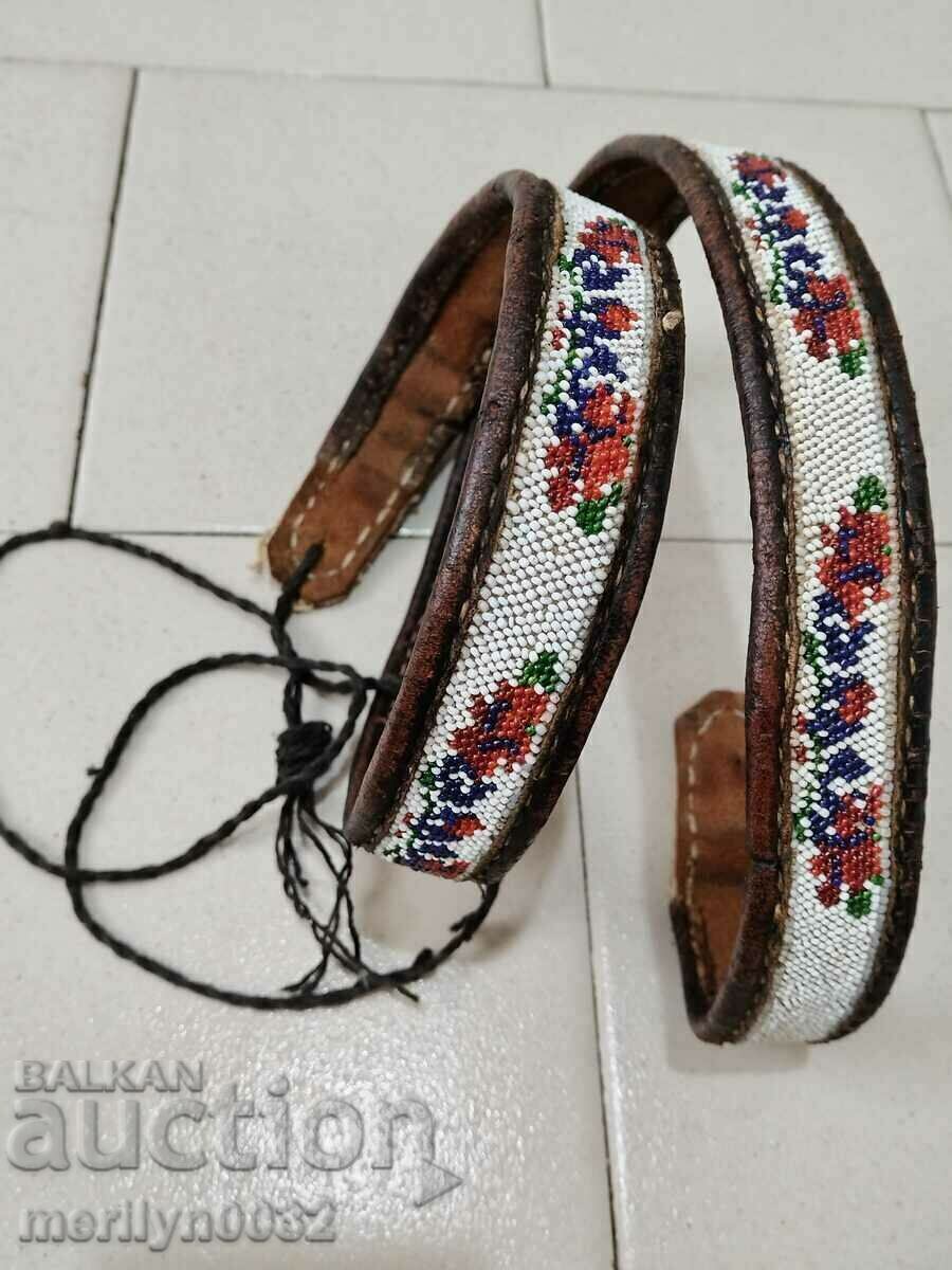 Beaded belt, beaded cuffs, early 20th century with price 269.00 BGN | € 137.54 Beaded belt, beaded cuffs, early 20th century with price 269.00 BGN | € 137.54