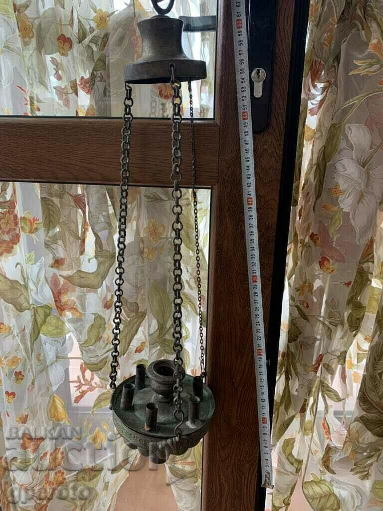 Huge old copper lamp - 19th century with price 149.00 BGN | € 76.18 Huge old copper lamp - 19th century with price 149.00 BGN | € 76.18