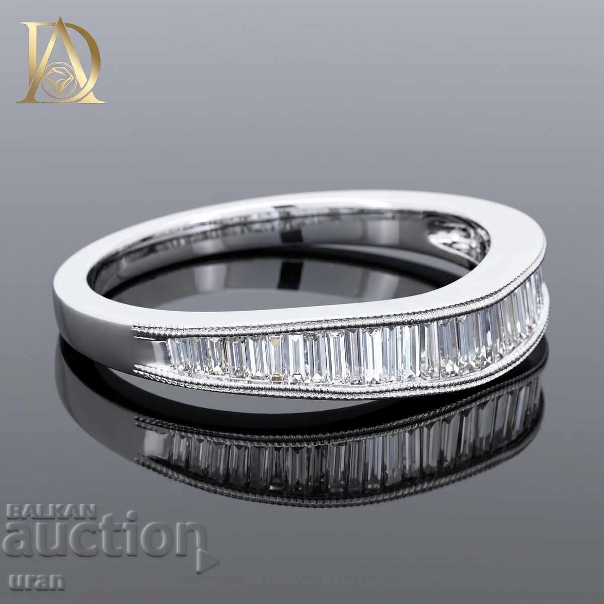 Inel de aur nou cu diamante naturale de 1,10 ct cu preț € 2500.00 | 4889.59 BGN Inel de aur nou cu diamante naturale de 1,10 ct cu preț € 2500.00 | 4889.59 BGN