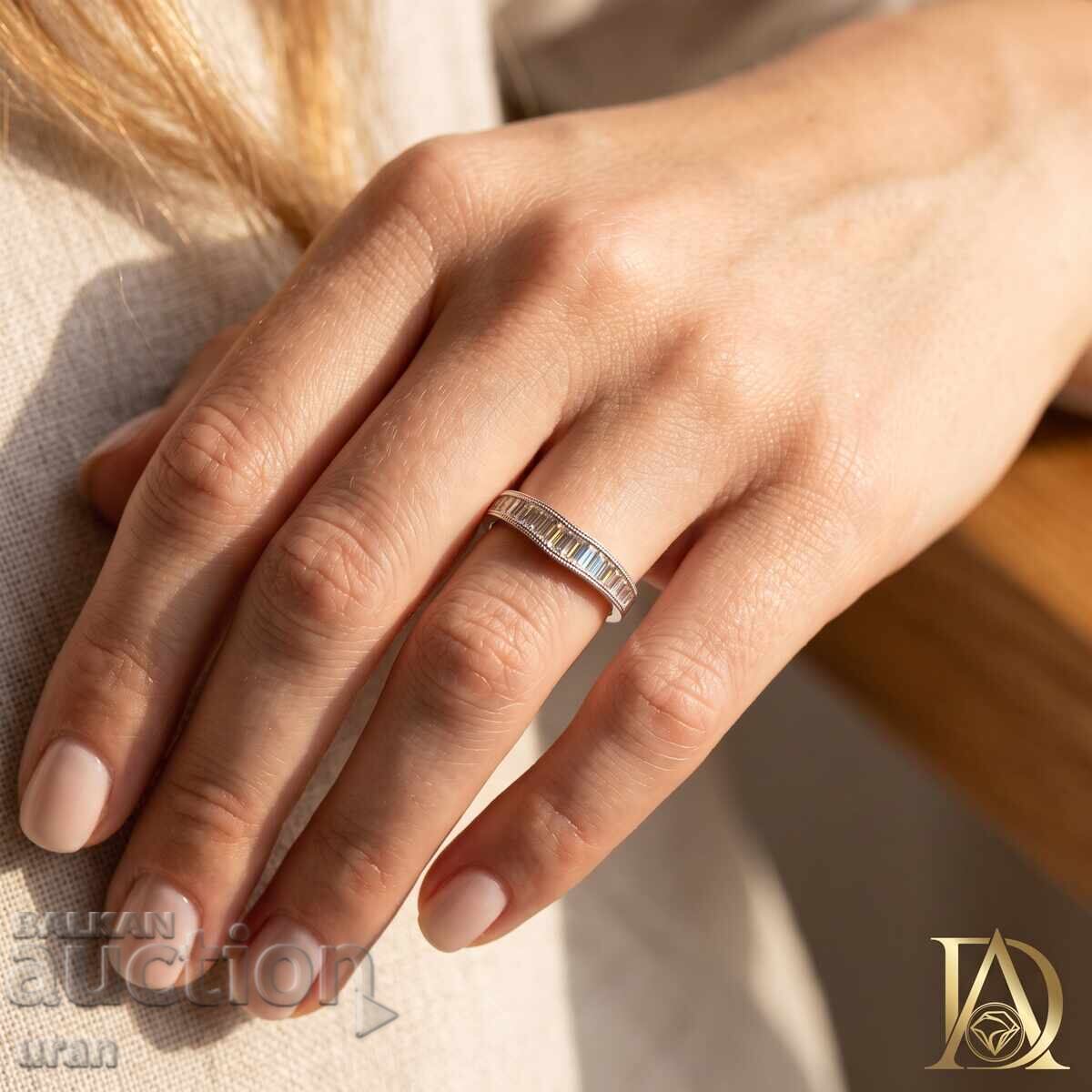 Licitație Inel de aur nou cu diamante naturale de 1,10 ct Licitație Inel de aur nou cu diamante naturale de 1,10 ct