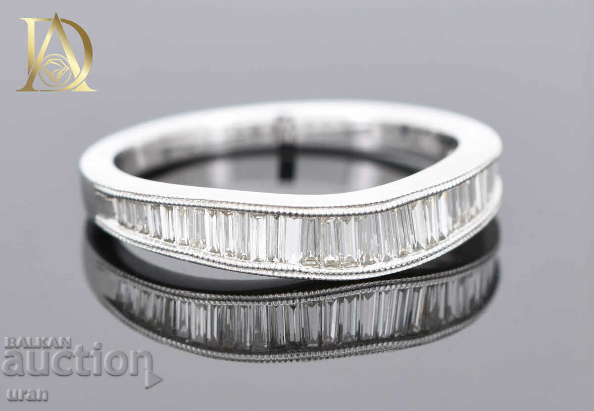 Delivery of New Gold Ring with 1.10ct Natural Diamonds Delivery of New Gold Ring with 1.10ct Natural Diamonds