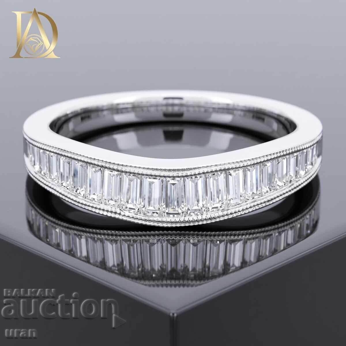Inel de aur nou cu diamante naturale de 1,10 ct Inel de aur nou cu diamante naturale de 1,10 ct