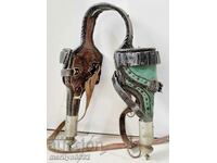 Pair of revolver holsters horse ammunition 1970s in holster