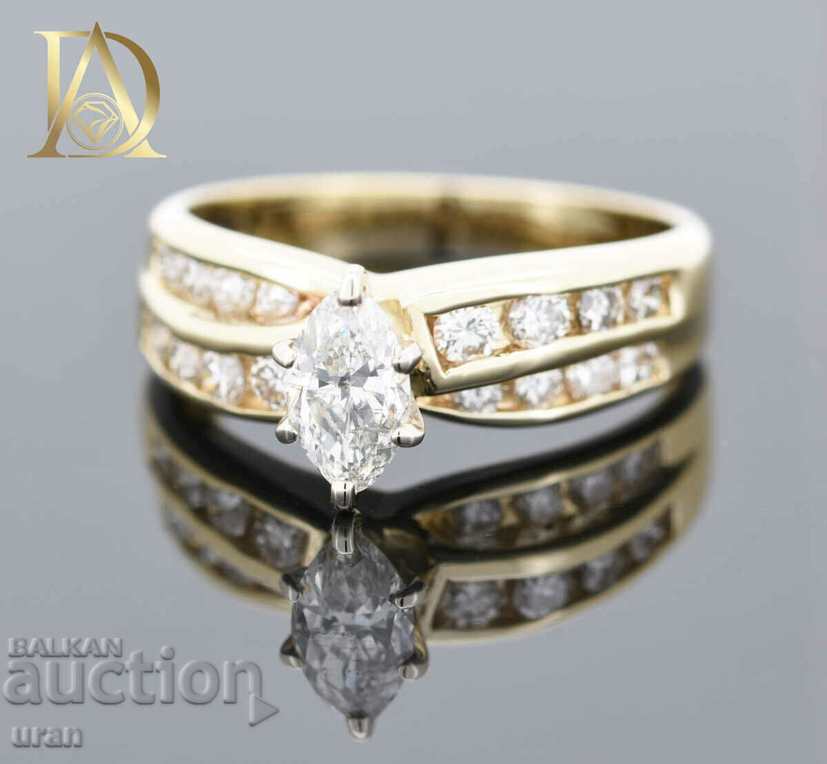 New Gold Ring with 1.03ct Natural Diamonds with price 2200.00 BGN | € 1124.84 New Gold Ring with 1.03ct Natural Diamonds with price 2200.00 BGN | € 1124.84