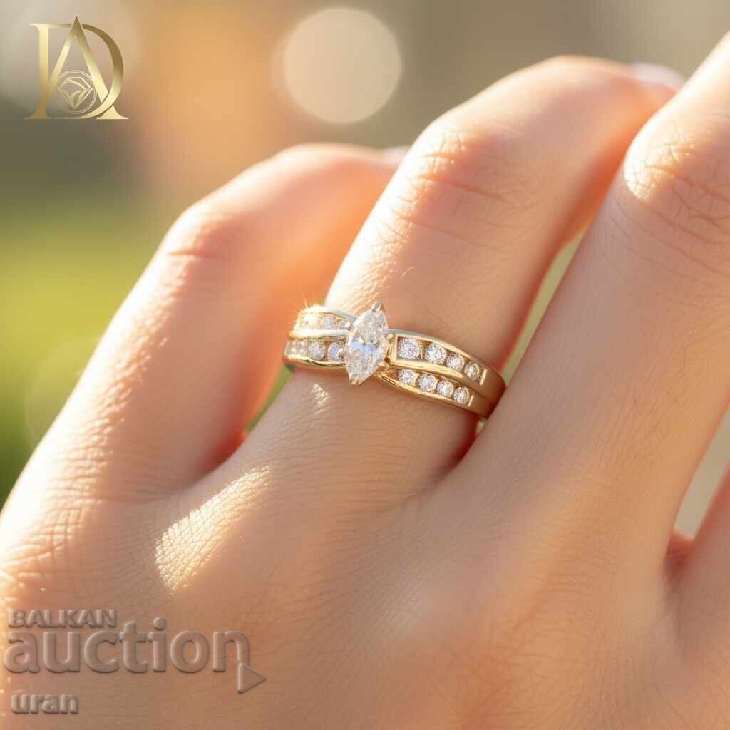 Inel de aur nou cu diamante naturale de 1,03 ct cu preț € 2000.00 | 3911.67 BGN