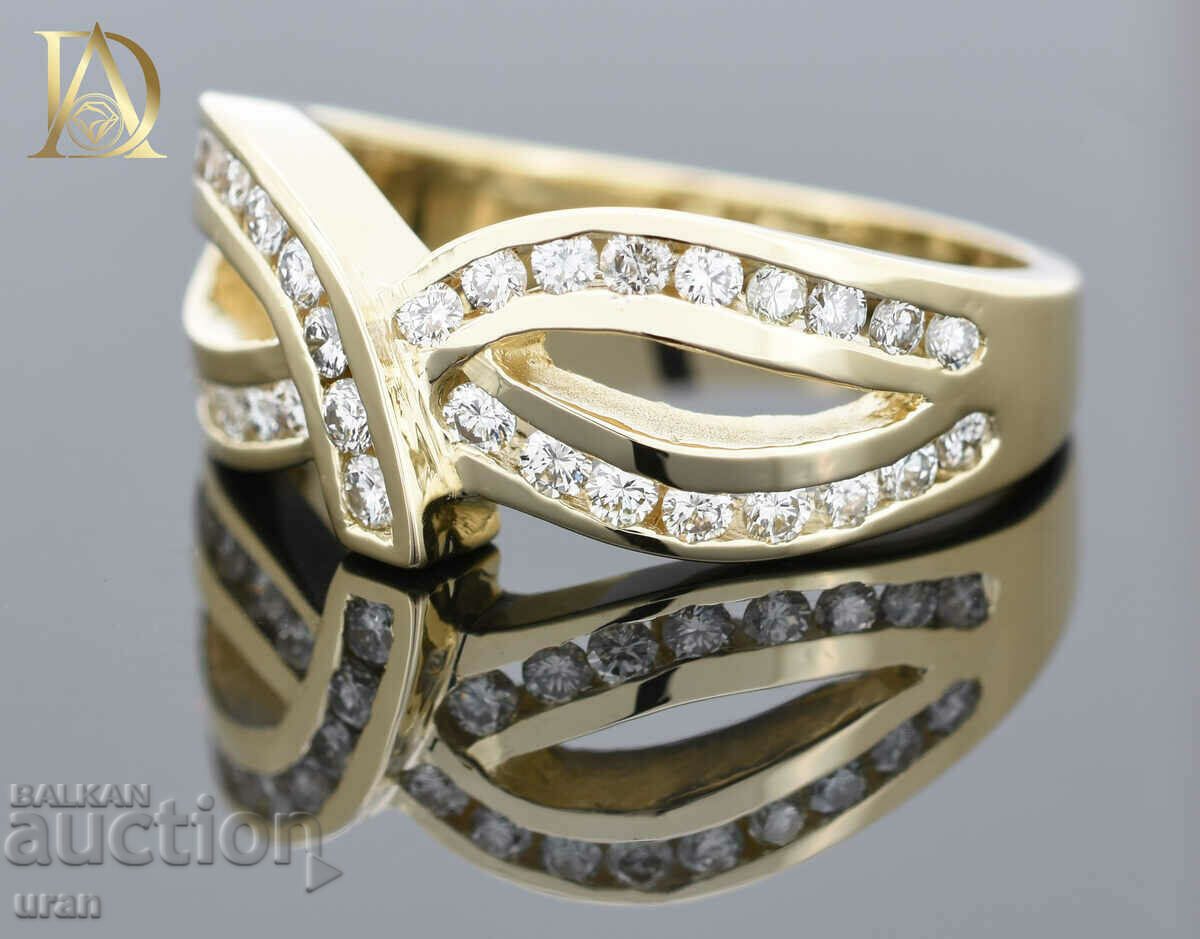 New Gold Ring with 0.68ct Natural Diamonds with price 2500.00 BGN | € 1278.23 New Gold Ring with 0.68ct Natural Diamonds with price 2500.00 BGN | € 1278.23